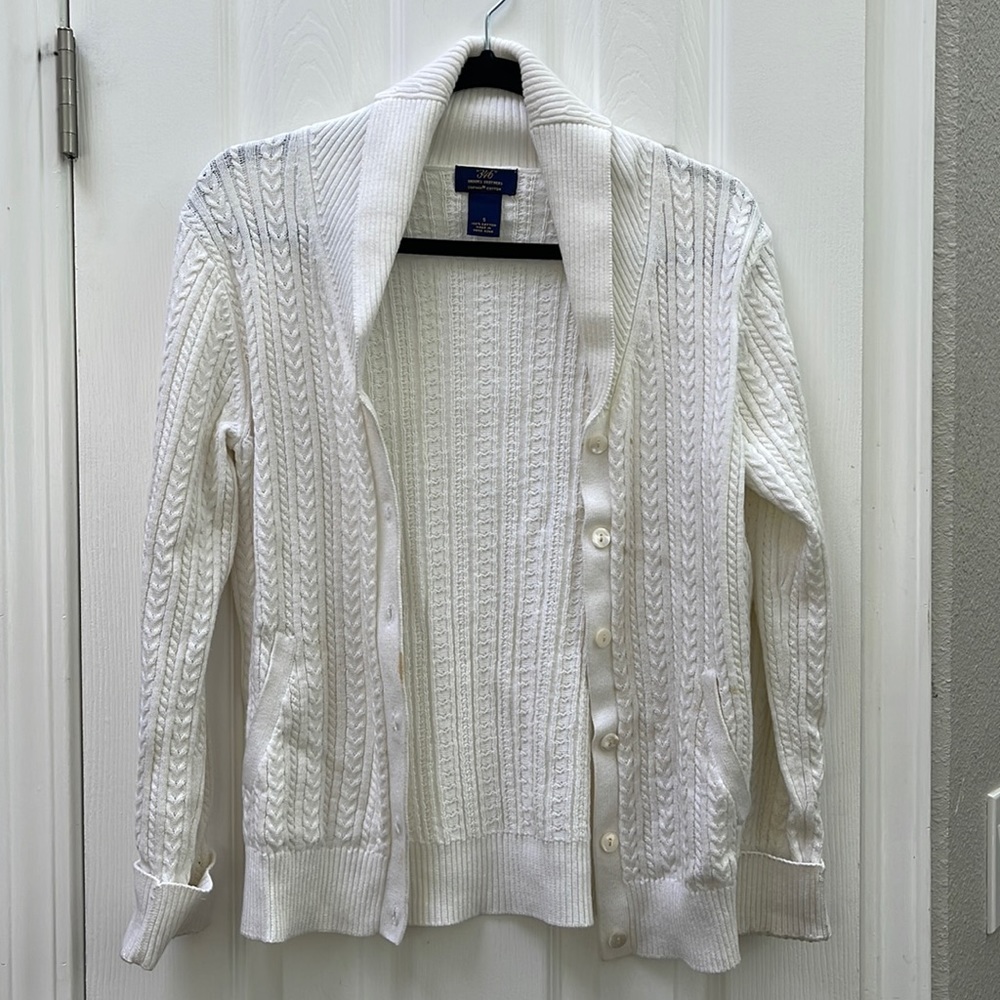 “346” Brooks Brothers knitted white Supima Cotton size small